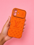 Glittery orange LV case